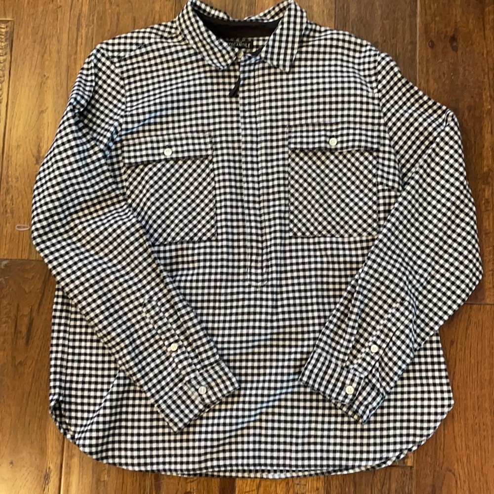 Zip up J. Crew flannel